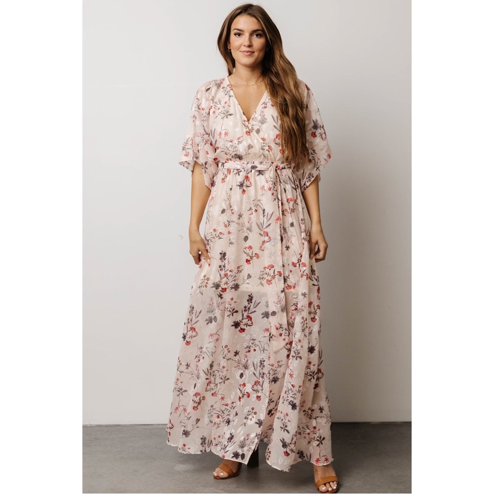 Baltic Born Blush Floral Maxi Dress